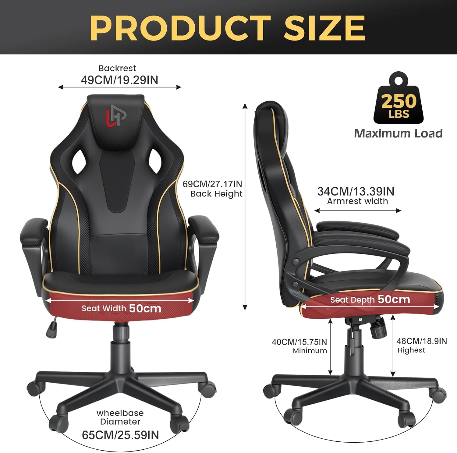 HapGIFT Oyun Koltuğu, Ergonomi - Video Gaming & Esports Usd Acc incelemesi ve fiyatı